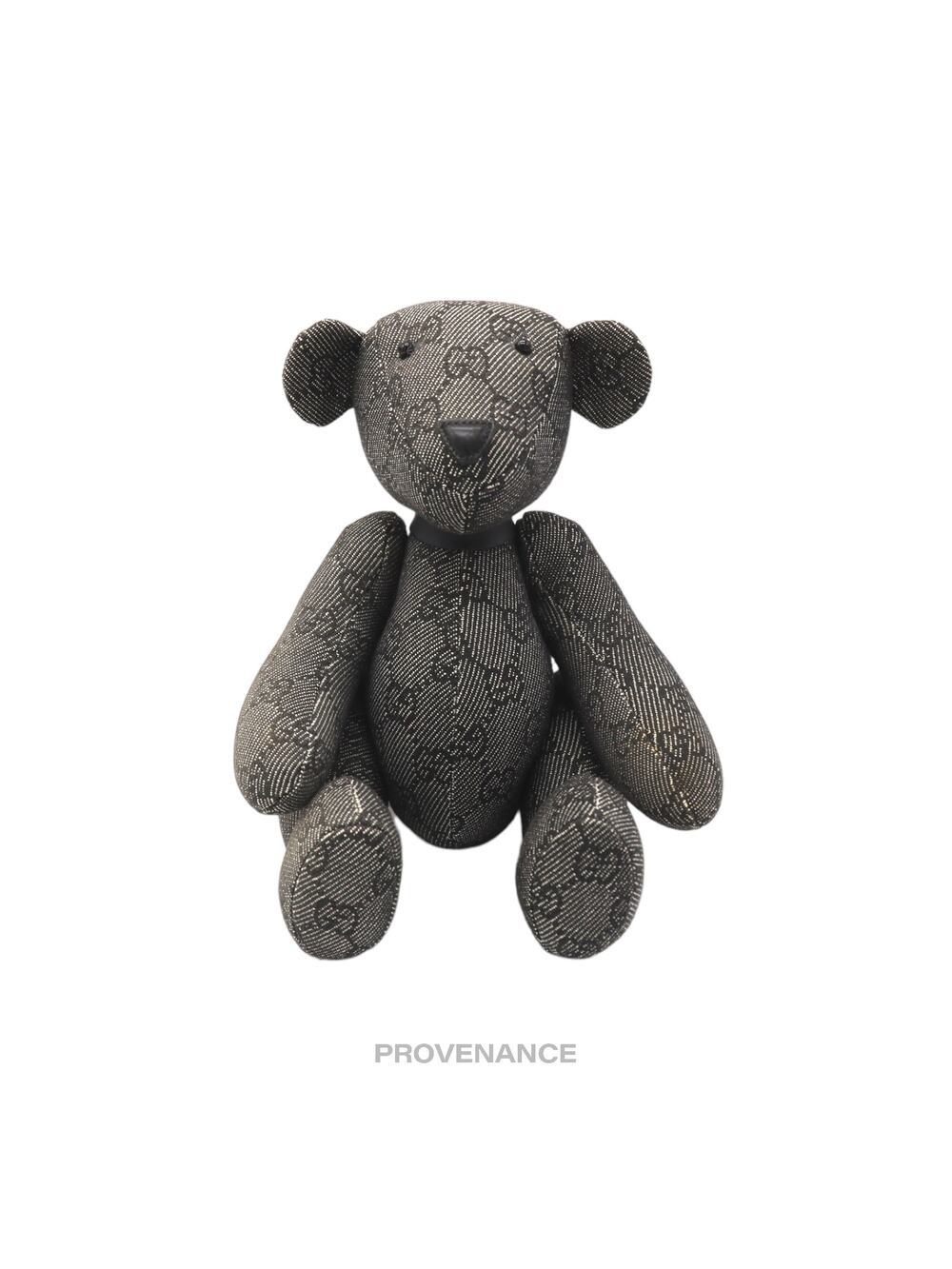🔴 Gucci Teddy Bear - Charcoal GG Canvas